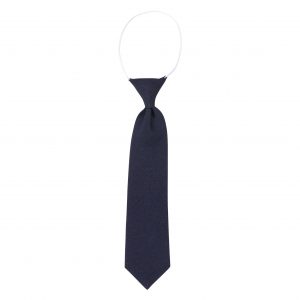 Elasticated School Tie (Navy)