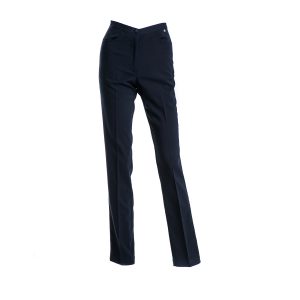 Girls Virginian Navy Slim Fit School Trousers (Secondary)