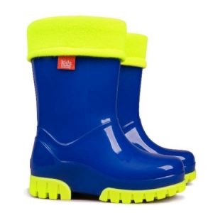Demar Lined Flue Blue Wellies