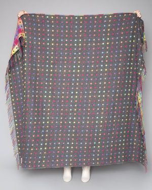 Foxford Grey Rainbow Throw