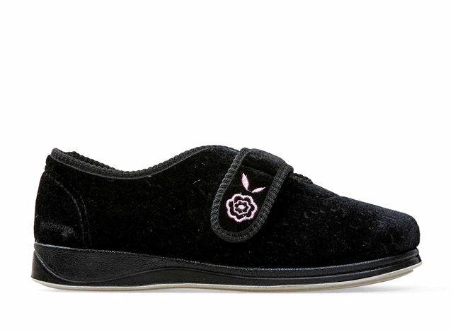 thumbnail image 2 of Padders 424n-78 Hug 2E Fit Purple Multi Womens Slippers 2 of 10