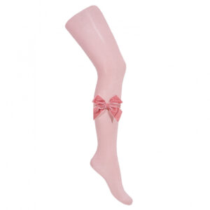 Condor Pink Velvet Bow Tights