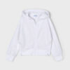 Mayoral Girls White Zip Hoodie Kidswear Durkins Longford