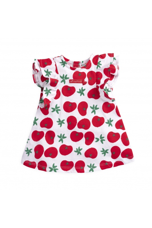 Agatha Tomato Print Dress Kidswear Durkins Longford