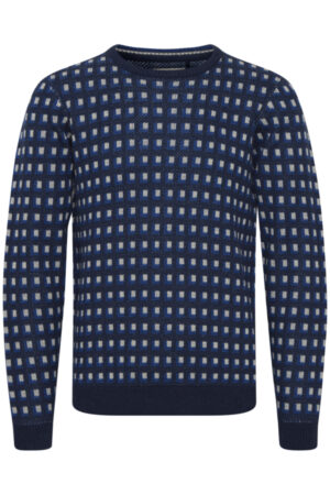 Blend Patterned Crew Jumper