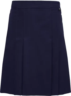 Hunter Double Box Pleat School Skirt (Navy & Grey)