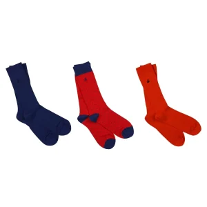 Swole Panda Red/Blue Bamboo Boxed Socks (3 Pairs)