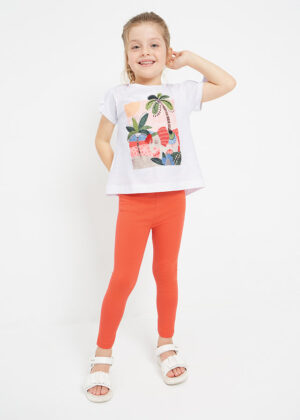 Mayoral Safari Tee and Legging Set (Size 7)