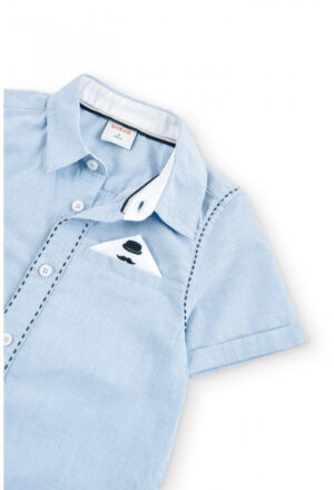 Boboli Blue short sleeve Shirt