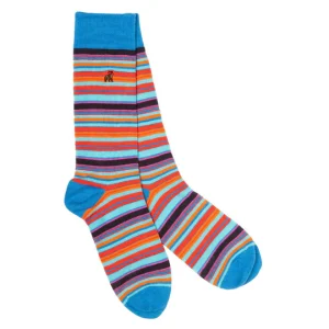 Swole Panda Narrow Striped Sock