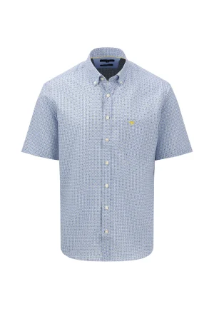 Fynch Hatton Minimal Print Short Sleeve Shirt