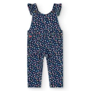 Boboli Floral Denim Dungaree