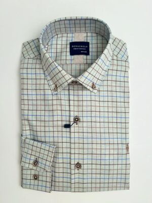 Bonachelo Green Flannel Check Shirt