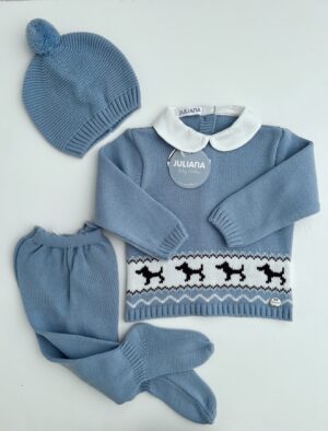 Juliana 3 Piece Puppies Knit Set