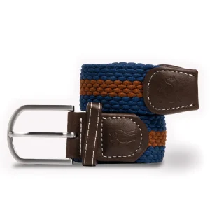 Swole Panda Woven Belt (Navy/Brown)