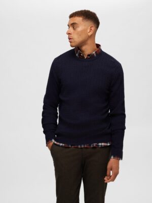 Selected Berg Cable Knit Jumper