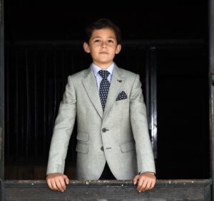 One Varones Green Twill Blazer