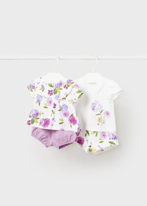 Mayoral Newborn 4 Piece Short Set