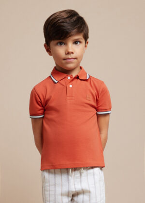 Mayoral Tip Collar Polo Shirt