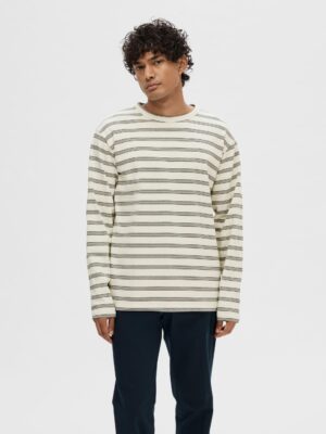 Selected Shawn Stripe Crew Sweat