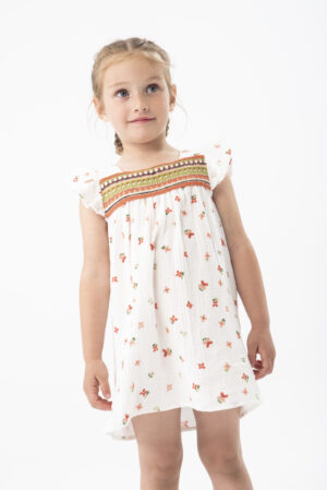 Boboli Floral Cotton Dress Set