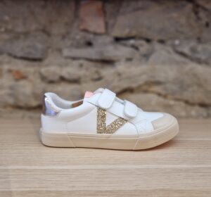 Victoria Girls Glitter Velcro Trainer