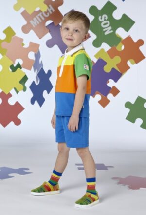 Mitch and Son Vito Colourbloc Polo Set