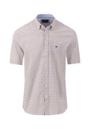 Fynch Hatton Short Sleeve Leaves Shirt