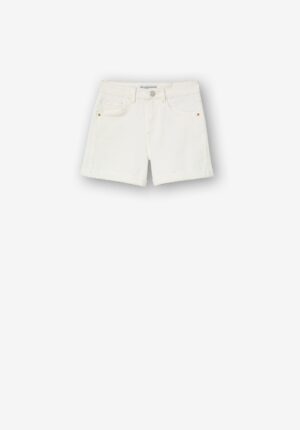 Tiffosi Joelle-7 White Shorts