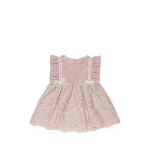 Juliana Pleated Sleeve Lace Dress