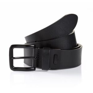 Monti Genova black jeans belt for men