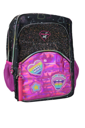 Freelander Girls' Glitter Hearts School Bag