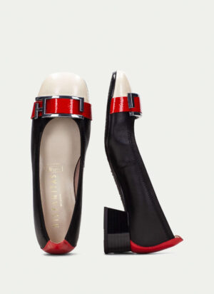 Hispanitas Block Heel Ballerina Shoe
