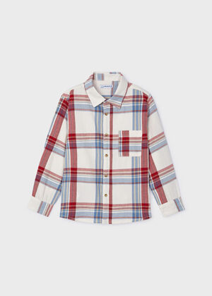 Mayoral Wine Check Shirt