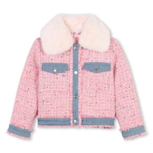 Billieblush  Tweed Fur Jacket