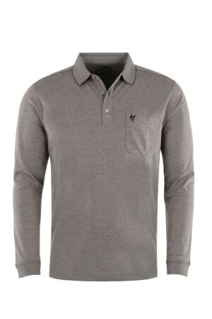 Hajo Long Sleeve Softknit Polo Shirt