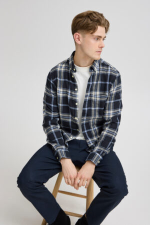 Casual Friday Blue Check Shirt