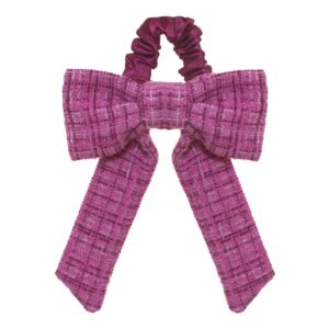 Patachou Tweed Grape Hair Bow