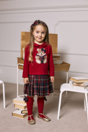 Patachou Tartan Teddy Dress