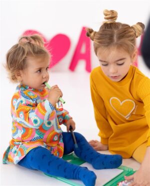 Agatha Ruiz - Girls Orange Rainbow Heart Dress Set