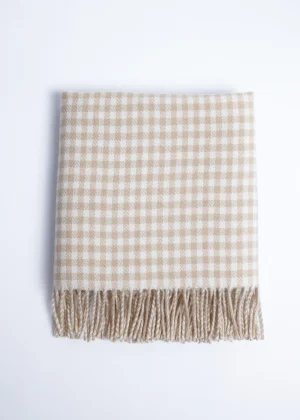 Foxford Check Baby Throw
