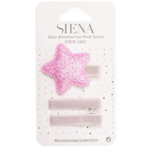 Siena Glitter Star with 2 Velvet Clips