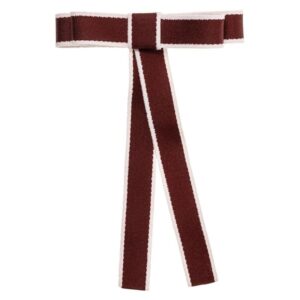 Siena Hair Ribbon with White Trim