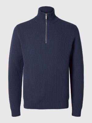 Selected Dane 1/2 Zip Knit Jumper