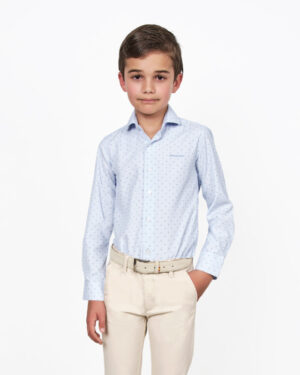 Spagnolo Blue Dot Shirt