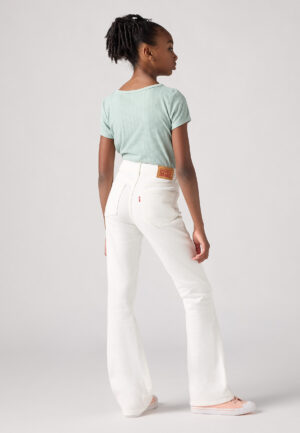 Levi's Girls 726 White Flare Jeans