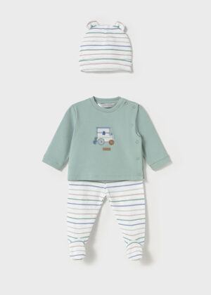 Mayoral Baby Boy Hat, Top & Legging Set