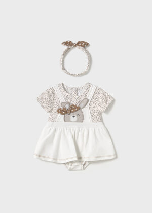 Mayoral Baby Girl Dungaree Dress Set