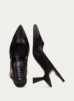 Hispanitas Black Slingback Pump