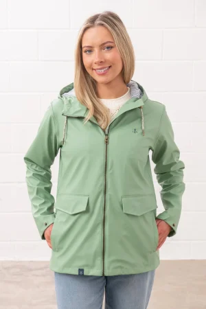 Lighthouse Lucy Sage Rain Jacket